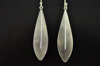 Ake Ake leaf silver earrings.