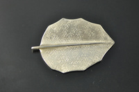 Rangiora Leaf Silver Brooch