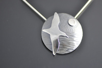 Hutton's Shearwater under Silver Moon, Pendant