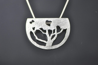 Pohutukawa Tree Silver Pendant