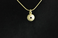 Gold plated silver Kina pendant