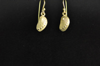 Gold plated silver Pacific Abalone shell Earrings