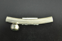 Pacific Black Pearl and Silver Bar Brooch