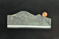  Landscape with Sunstone Silver Brooch