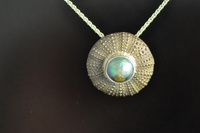 Bronze Kina and Paua Pearl Pendant