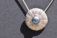 Silver Kina and Blue Paua Pearl