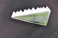 Pounamu Mountain Silver Brooch