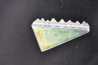 Pounamu and Sterling Silver Brooch
