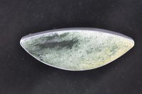 Mottled Pounamu and Silver Brooch