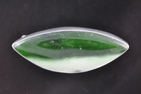 Bi-colour Pounamu and Silver Brooch