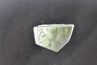 Dendritic Pounamu and Sterling silver Brooch