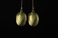 18 ct Gold Paua shell earrings