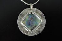 Small Paua and silver pendant