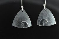 Koru and Sterling silver earrings