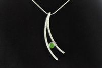  Pounamu and silver pendant