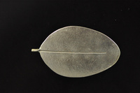 Northern Rata leaf silver brooch